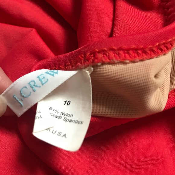 J.Crew Red Keyhole Halter Swimsuit - Picture 4 of 4